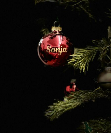 Weihnachtskugel personalisiert